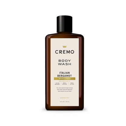 Cremo Body Wash for Men, Rich-Lathering Italian Bergamot, 16 Fl Oz