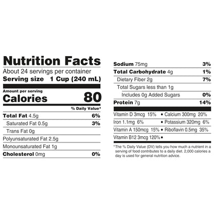 Silk Shelf-Stable Organic Soy Milk, Unsweetened, Dairy-Free, Vegan, Non-GMO Project Verified,32 Fl Oz(Pack of 6)