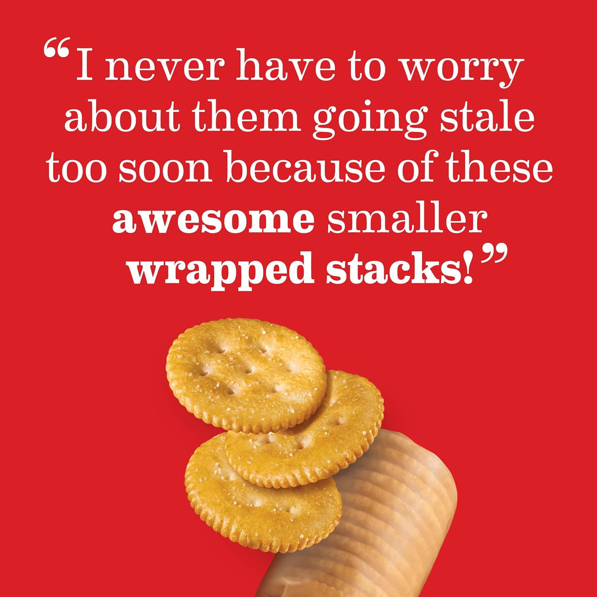 RITZ Fresh Stacks Original Crackers, Party Size, Travel Snacks, 23.7 oz (16 Multi Snack Packs)