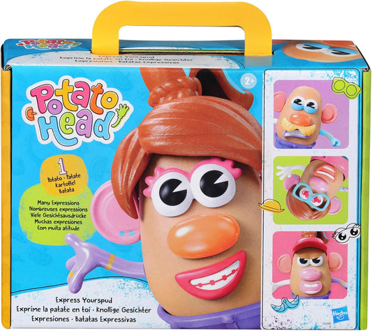 Potato Head Express Yourspud Playset with 1 Potato Body and 32 Accessories, Creative Toddler and Preschool Toys for Boys and Girls 2 Years and Up (Amazon Exclusive)