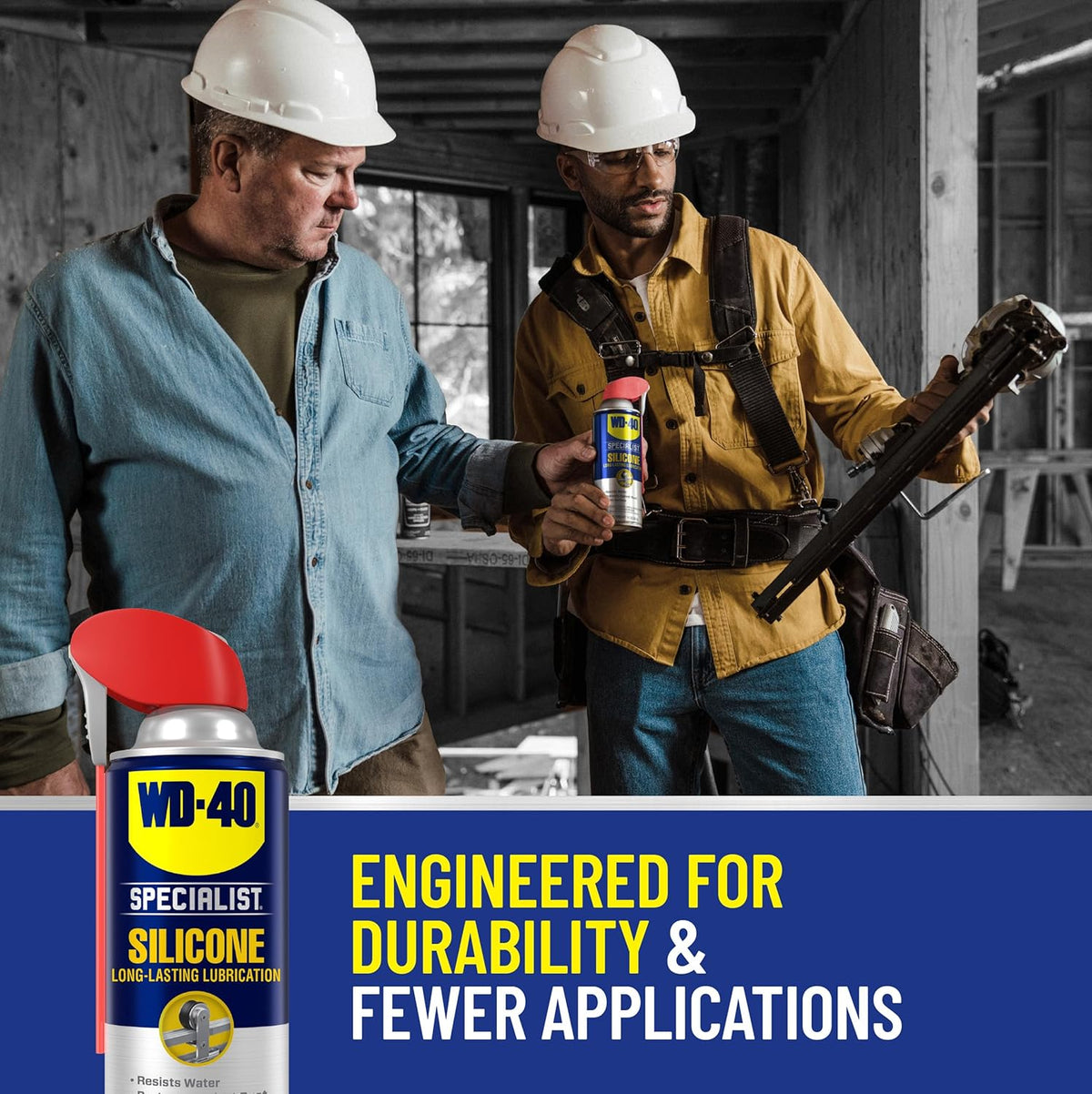 WD-40 Specialist Silicone Lubricant with SMART STRAW SPRAYS 2 WAYS, 11 OZ