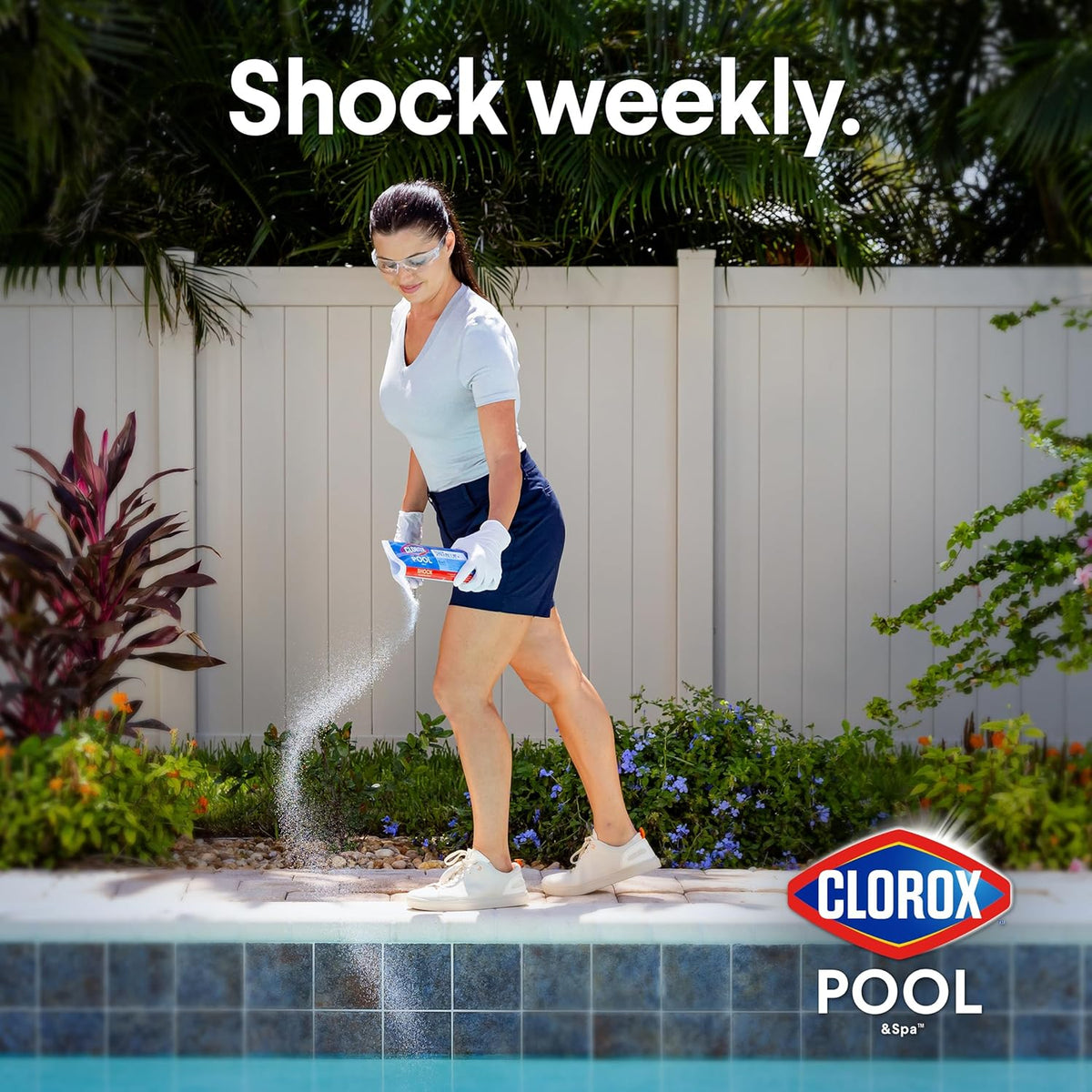Clorox® Pool&Spa™ Shock XTRABLUE® Plus, Kills Bacteria & Algae in Swimming Pools, Swim-Ready in 15 Minutes, (12-Pack), Granular